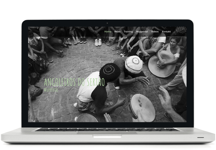 web del grupo de Capoeira Angola en pc